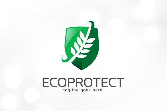 Protect Logo - Eco Protect Logo Template Logo Templates Creative Market