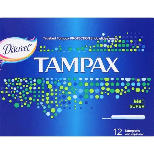 Tampax Logo - Tampax Tampons with Applicator Super 12 Tampons