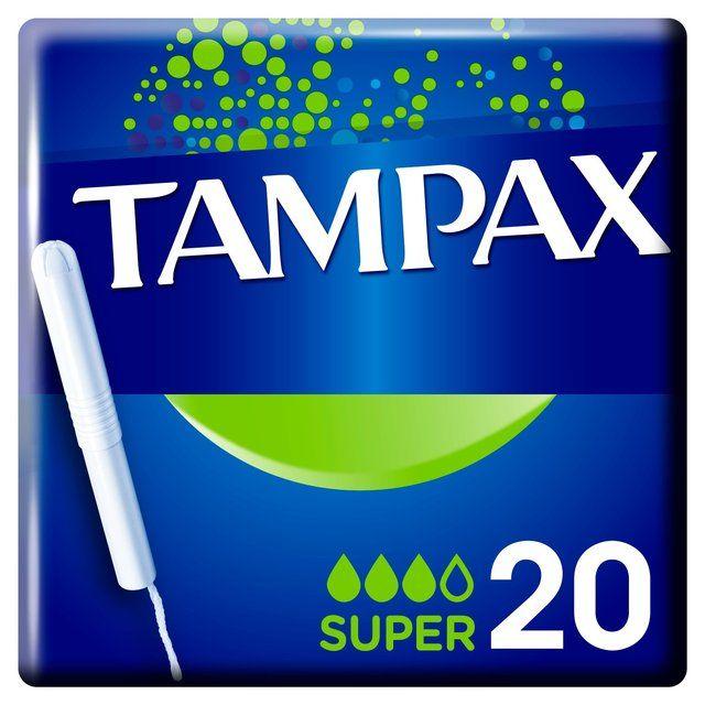 Tampax Logo - Tampax Super Tampons 20 per pack from Ocado
