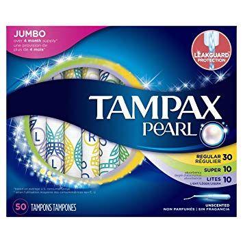 Tampax Logo - Amazon.com: Tampax Pearl Plastic Tampons, Multipack, Light/Regular ...
