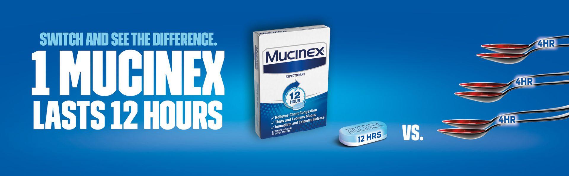 Mucinex Logo - Mucinex 12 Hour Chest Congestion Expectorant Tablets