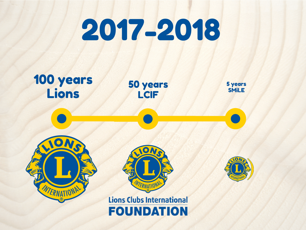 LCIF Logo - SMiLE | 5 years - Lions Smile