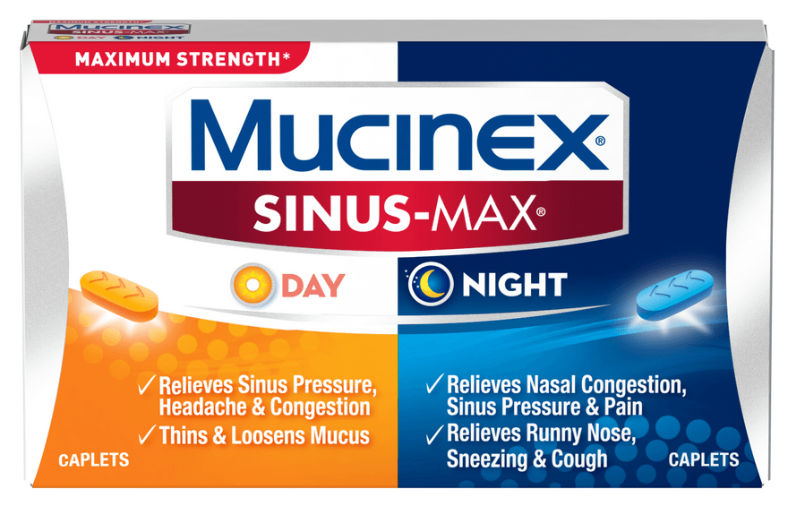 Mucinex Logo - MUCINEX® SINUS-MAX® Caplets (Day)