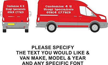 Van Logo - Personalised Business logo Van vehicle DIY signage sign writing ...