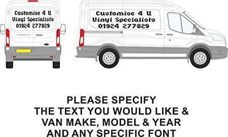 Van Logo - Personalised Business logo Van vehicle DIY signage sign writing ...