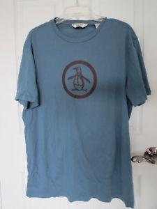 Munsingwear Logo - AN ORIGINAL PENGUIN BY MUNSINGWEAR V NECK LOGO T SHIRT MEN'S XL BLUE