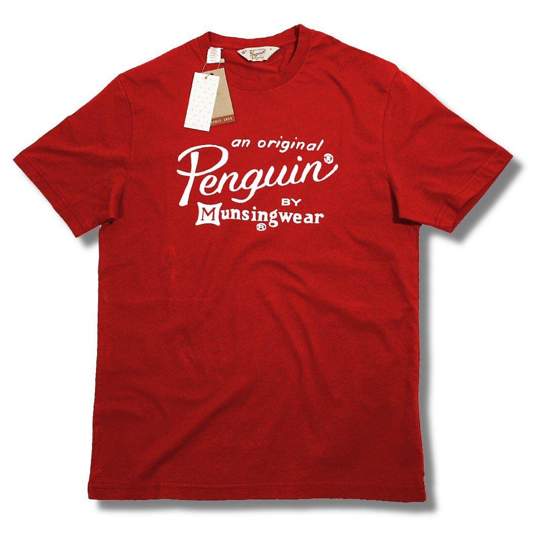 Munsingwear Logo - Original Penguin Retro Cotton Munsingwear Text Logo Crew Neck Tee ...