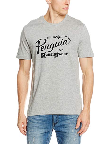 Munsingwear Logo - Original Penguin Munsingwear Logo T Shirt Grey M: Amazon.ca