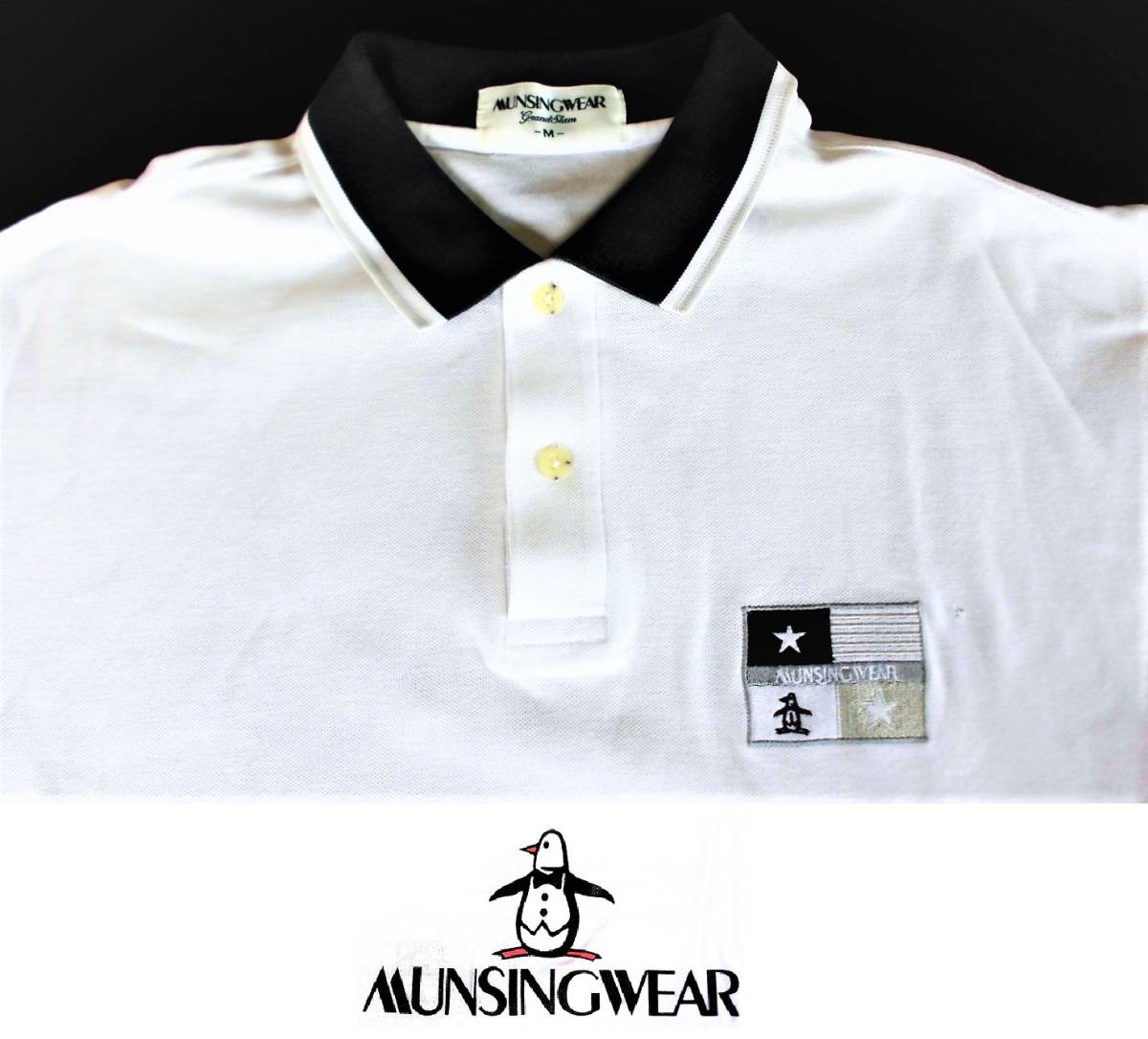 Munsingwear Logo - Munsingwear Munsingwear wear Golf big Logo. cotton stretch polo