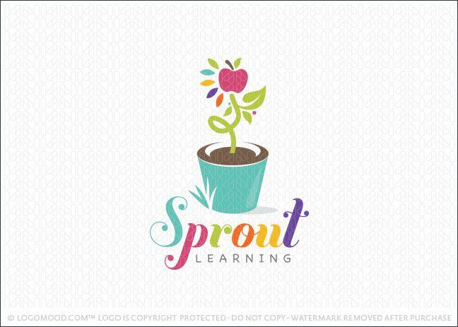Learning Logo - Readymade Logos Sprout Kids Learning