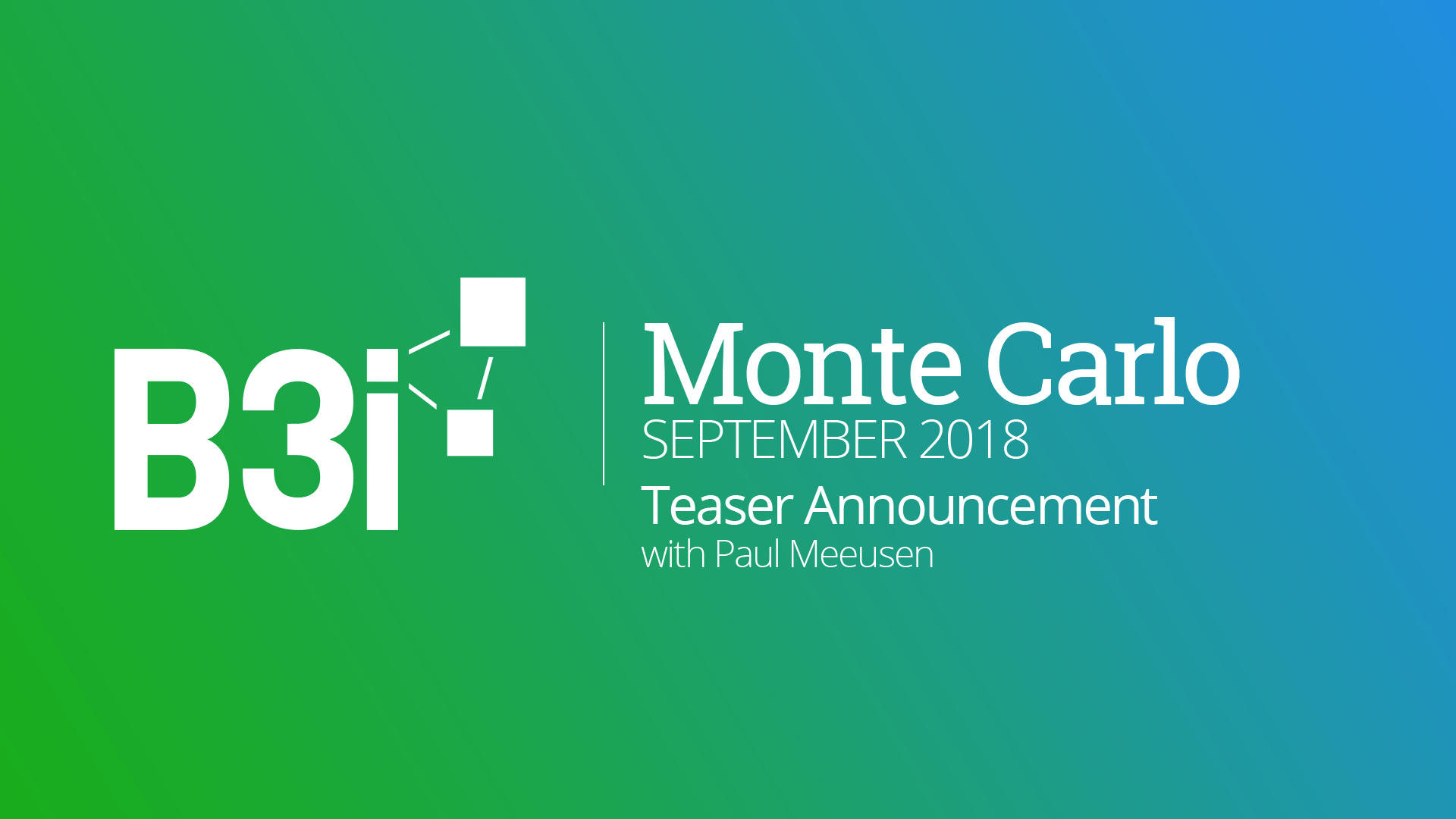 B3i Logo - Monte Carlo Teaser Interview - B3i | Bea Media Group