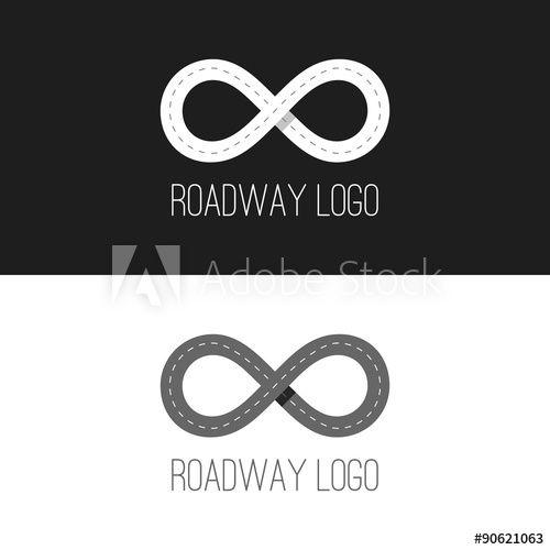 Roadway Logo - Roadway infinity flat logo this stock vector and explore