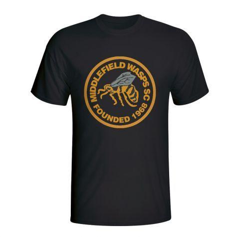 Middlefield Logo - Middlefield Wasps Core Logo T-Shirt (Black) [TSHIRTBLACK] - Uksoccershop