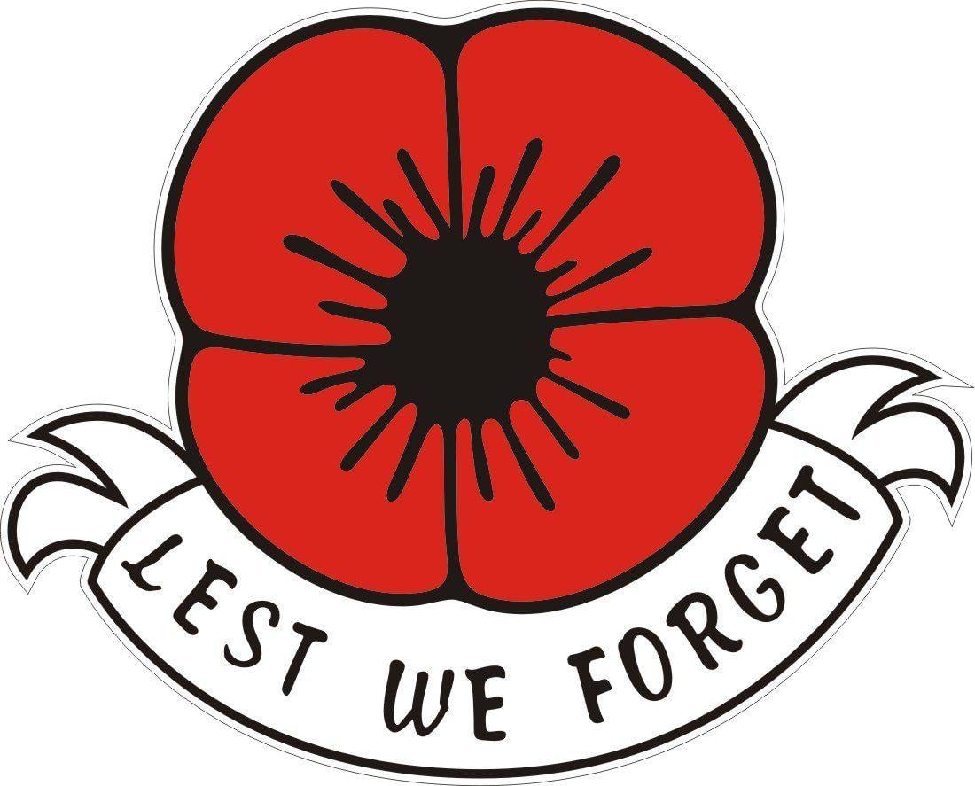 Poppy Logo - REMEMBRANCE SUNDAY POPPY DAY CAR WINDOW STICKER 