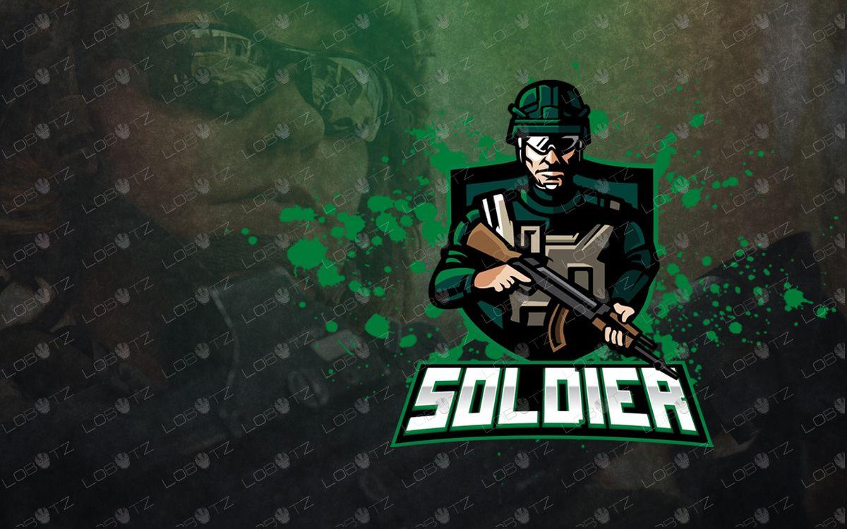 Soldier Logo - Army Soldier eSports Logo Soldier Mascot Logo - Lobotz