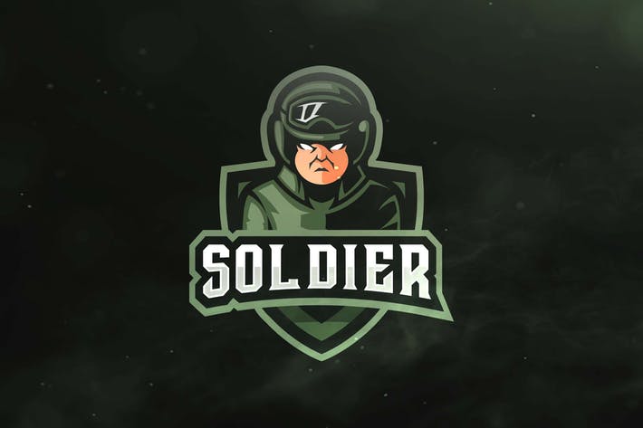 Soldier Logo - Soldier Sport and Esports Logos by ovozdigital on Envato Elements
