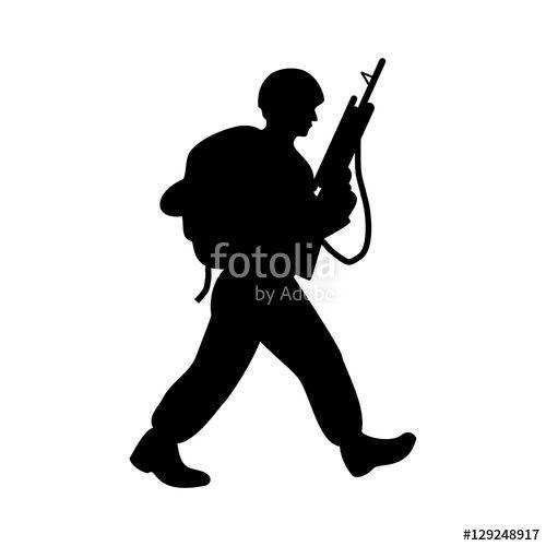 Soldier Logo - Soldier Logo. Troops Logo. Stock Image And Royalty Free Vector