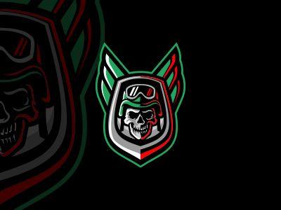 Soldier Logo - Skull Air Force Soldier eSports Logo | Skull Soldier Mascot Logo by ...