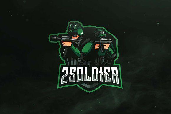 Soldier Logo - 2 Soldier Sport and Esports Logo ~ Logo Templates ~ Creative Market