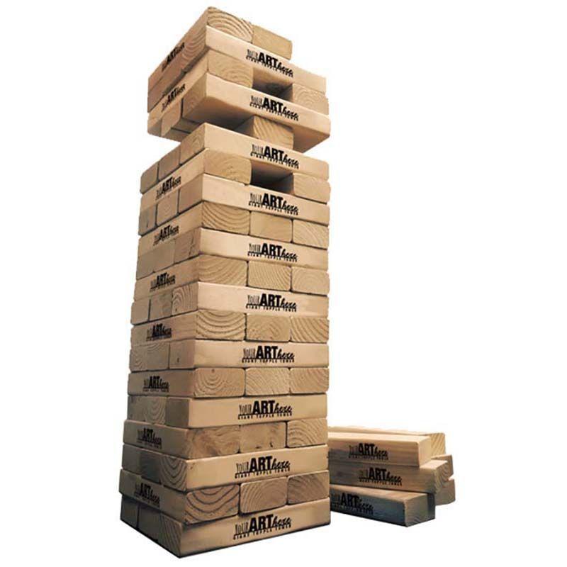 Jenga Logo - GIANT JENGA TOPPLE TOWER - Logo Products for Breweries