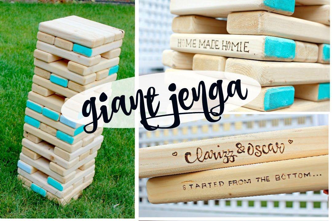 Jenga Logo - DIY GIANT JENGA +how to carve logo & decorate! - YouTube