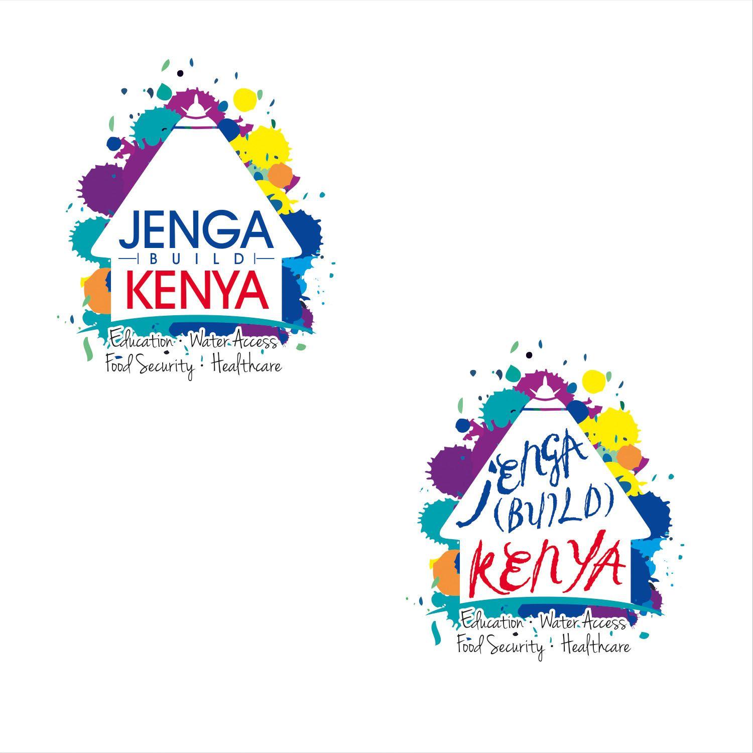 Jenga Logo - Modern, Colorful, Charity Logo Design for Jenga Kenya