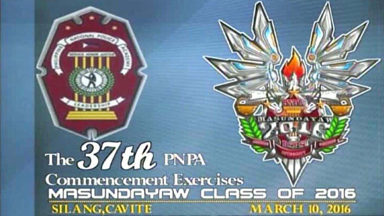 Pnpa Logo - PTV The 37th PNPA Commencement Exercises MASUNDAYAW Class of 2016