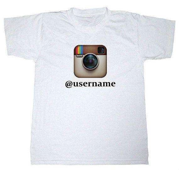 Username Logo - Instagram CUSTOM username Logo T Shirt Tee *all sizes, new* funny ...