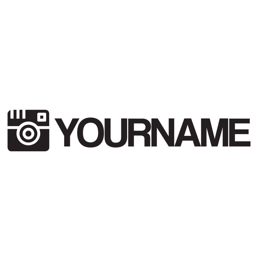 Username Logo - Custom Instagram Username Decal l Vinyl l Laptop l High Quality l
