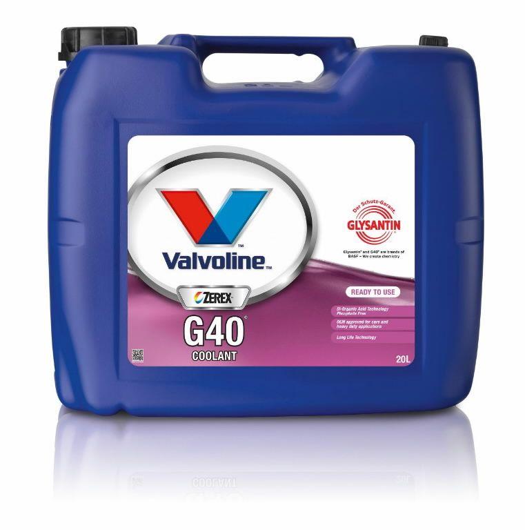 Zerex Logo - ZEREX G40 COOLANT RTU 20L, Valvoline - Antifreeze