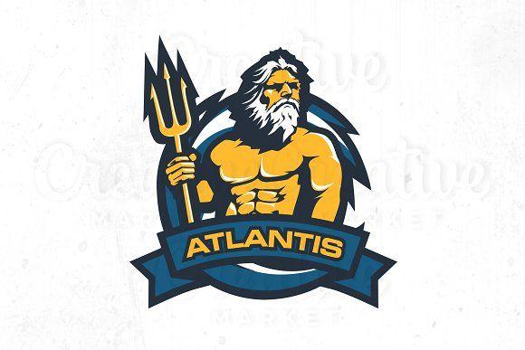 Atlantis Logo - Lord Atlantis logo templete ~ Logo Templates ~ Creative Market