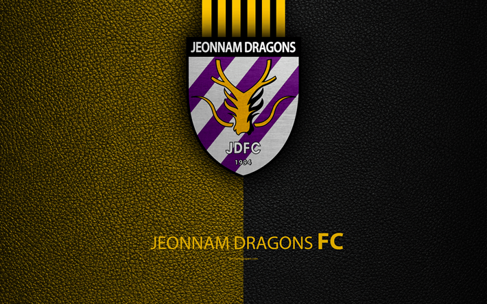 Jeonnam Logo - Download wallpapers Jeonnam Dragons FC, 4k, logo, South Korean ...