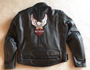 Fieldsheer Logo - Details About Genuine Leather Fieldsheer Jacket 46 Harley Davidson Logo On Back W 2 Harley Pin