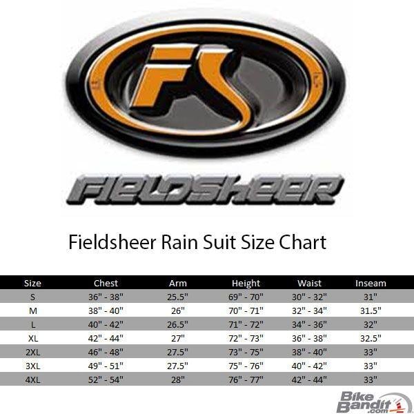 Fieldsheer Logo - Fieldsheer Sugo Max One-Piece Motorcycle Rain Suit at BikeBandit.com