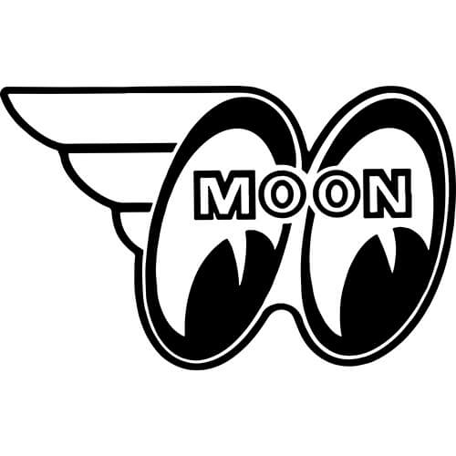 Mooneyes Logo - Mooneyes Logo Decal Sticker - MOONEYES-LOGO-DECAL | Thriftysigns