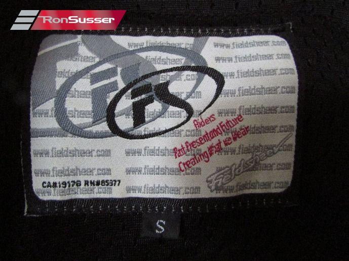 Fieldsheer Logo - FIELDSHEER Black Red Lightweight Motorcycle Jacket CA RN