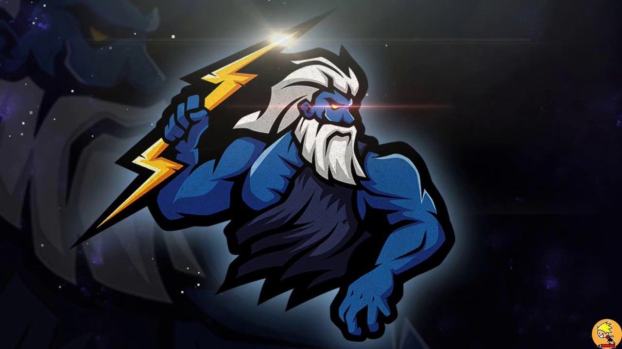 Zeus Logo - Zeus Mascot Logo | Esport | Speedart - YouTube