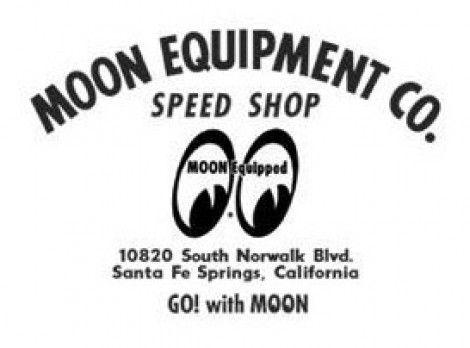 Mooneyes Logo - Buy Sticker, Mooneyes Equipped Die Cut Black Speed Shop Decal for as ...