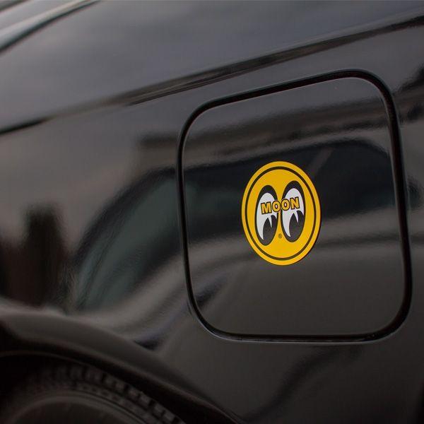 Mooneyes Logo - Mooneyes MQQN Yellow Eyeball Logo Magnet - Fender Magnets