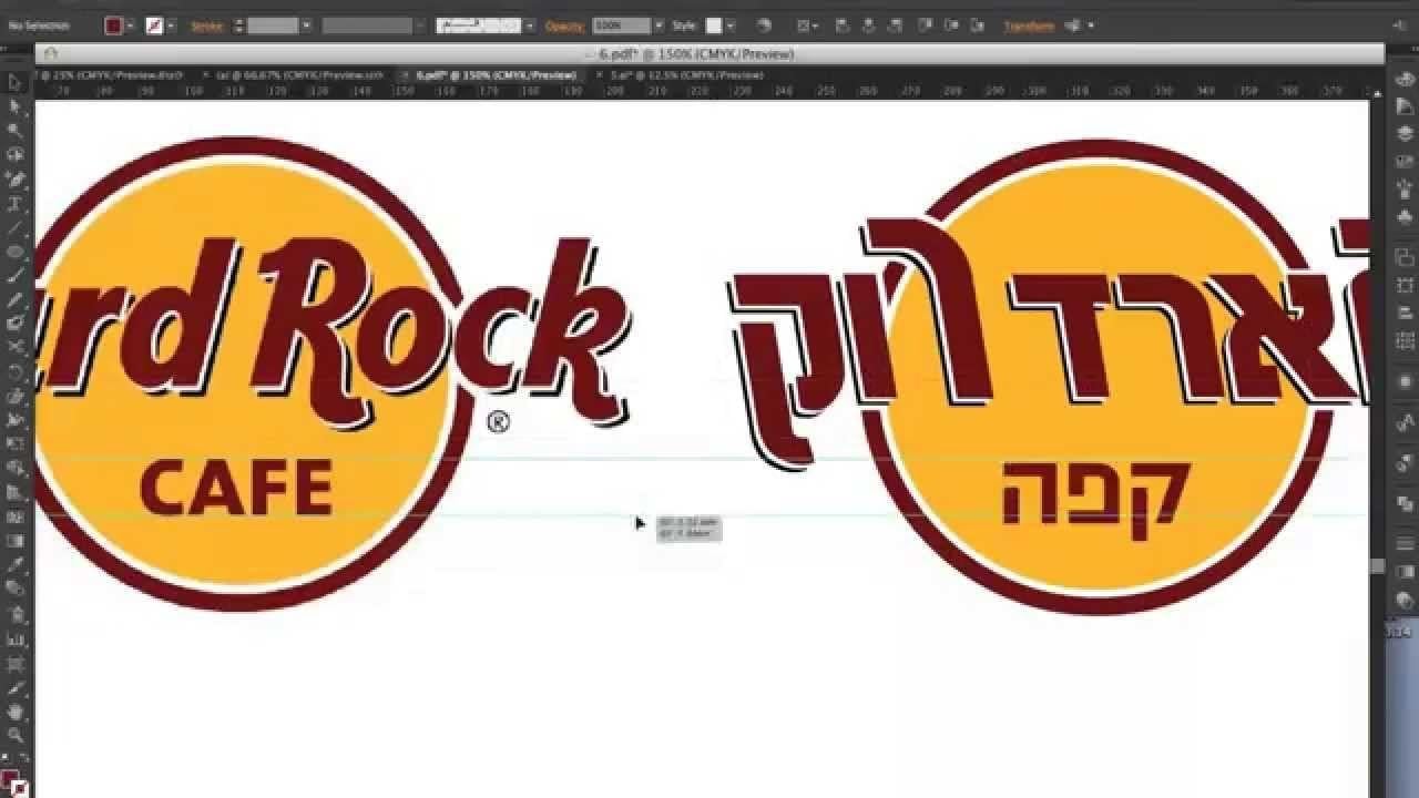 Hebrew Logo - Hebrew version for a Latin brand logo: Hard Rock Cafe - YouTube