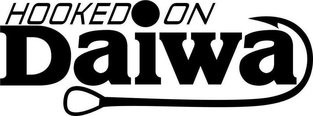 Daiwa Logo - hooked on daiwa fishing logo decal – North 49 Decals