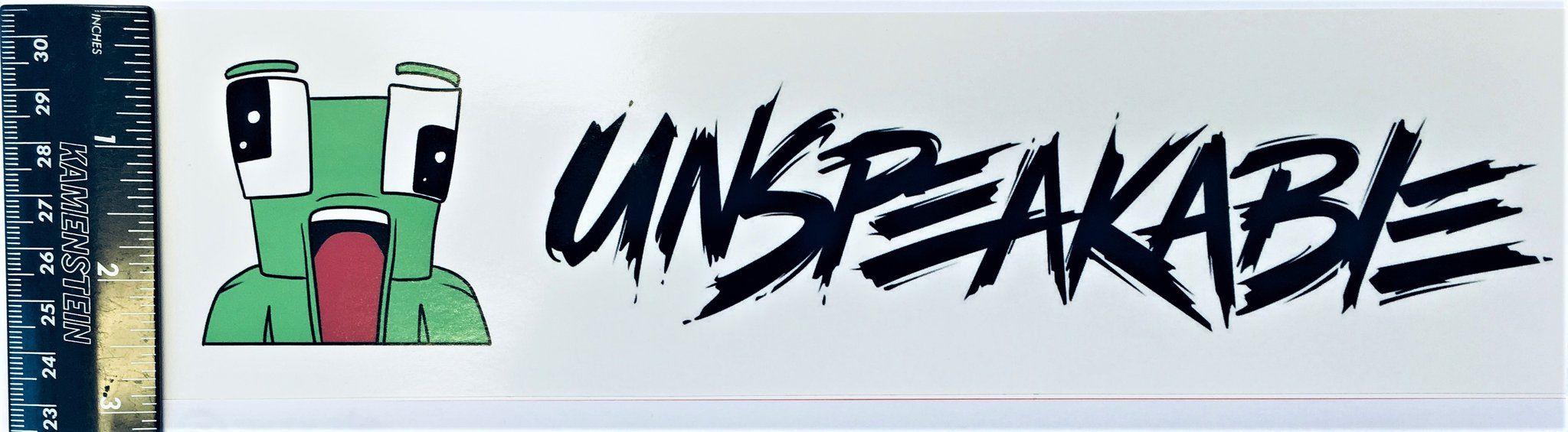 UnspeakableGaming Logo - UnspeakableGaming Merch - Bumper Sticker | UnspeakableGaming