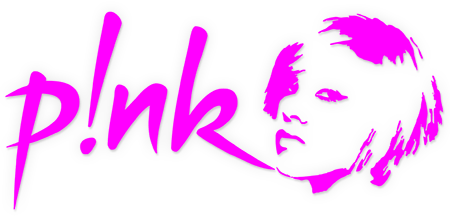 Pink Logo - Pink P!nk Musician Singer Logo Car Sticker 220mm Face Version