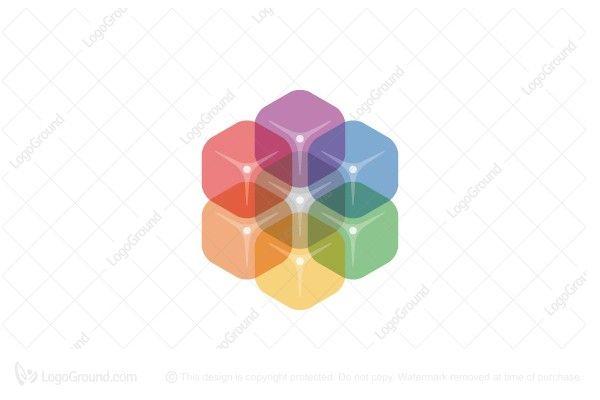 Translucent Logo - Translucent Shiny Cubes Logo