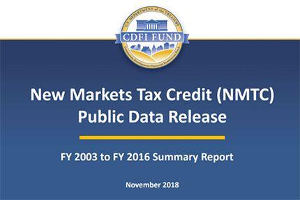 Nmtsc Logo - CDFI Fund Reports on Data from New Markets Tax Credit Program