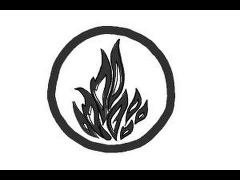 Divergent Logo - How to draw Dauntless, The Brave Logo from Divergent - YouTube