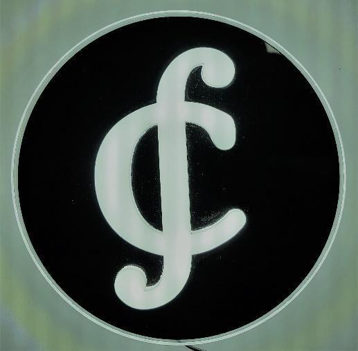 Credits Logo - Credits Developers. Credits LED logo for blockchain platform monitoring
