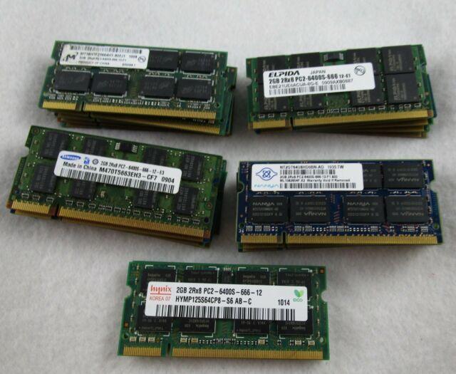 Elpoa Logo - LOT 22] Micron Samsung Hynix 2GB DDR2 PC2-6400S Laptop Memory SODIMM ...