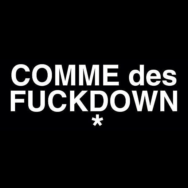 Vsvp Logo - COMME des FUCKDOWN #commedesgarcons #commedesfuckdown #asa… | Flickr