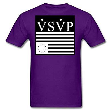 Vsvp Logo - Amazon.com: Aruminy ARUMILY Mens VSVP Logo Custom T Shirt: Clothing